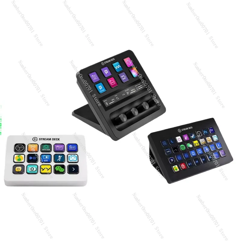 

Stream Deck + 15-клавишный ключ XL32, прямая трансляция, переключатель режиссера, программируемая макро-кнопка