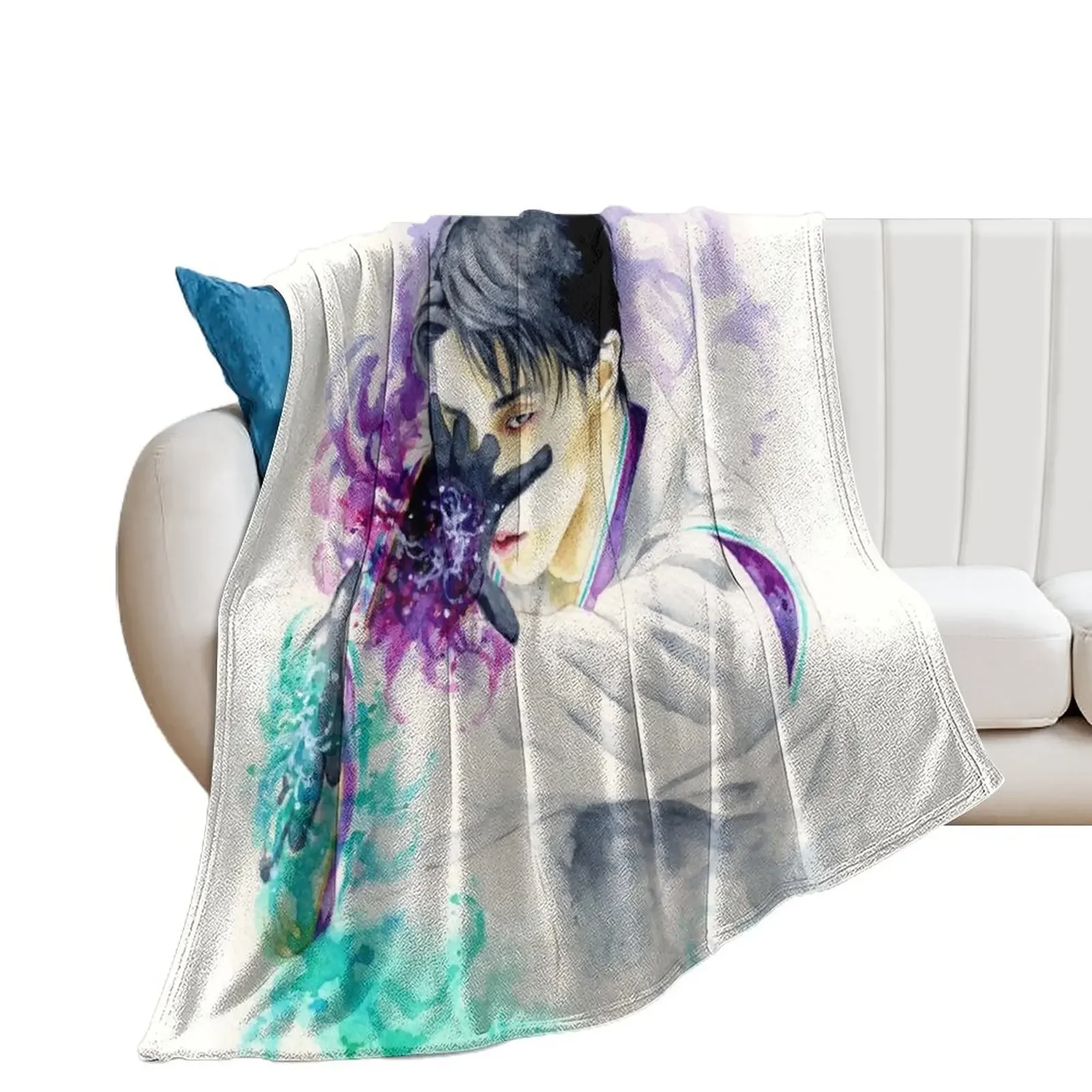 Yuzuru Hanyu - Seimei Throw Blanket Decorative Sofas Thermals For Travel Camping sofa bed Blankets