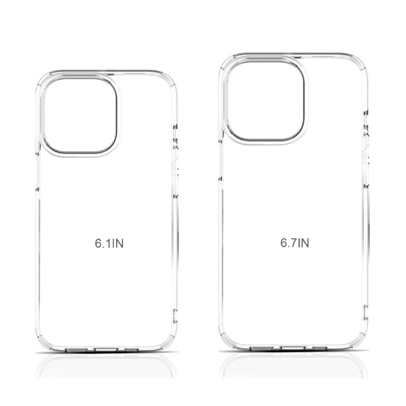 2022 Nieuwe Transparante Case Anti-Kras Mobiele Telefoon Protector Behuizing Smartphone Cover Voor 14/14 Pro/14 Pro Max/14