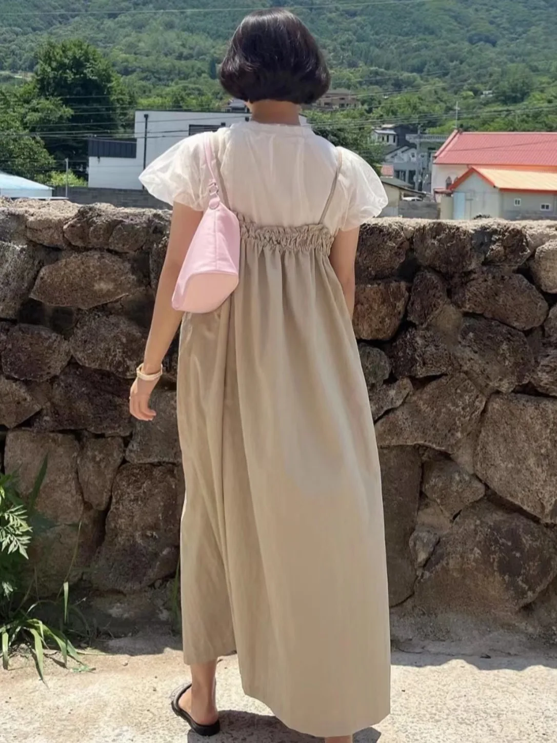 

Шикарный летний универсальный комплект ort Sve irt, свободный повседневный комплект с ремешками, женский модный сложенный комплект, универсальный комплект