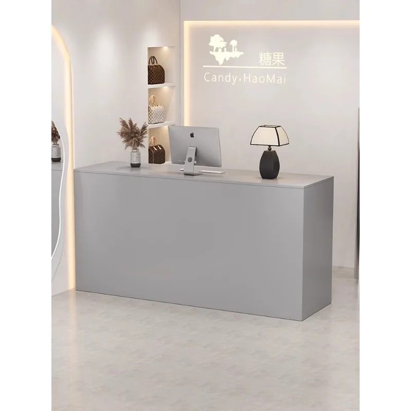 Simple modern clothing store Commercial bar checkout page Beauty salon Reception desk Shop small counter table