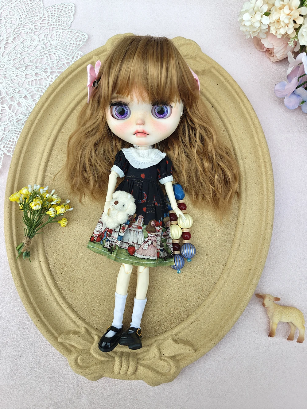 جديد بليث ملابس دمى فستان كاجوال لطيف اليدوية بليث فستان OB22 OB24 AZONE بليث إكسسوارات دمي فستان بليث الملابس