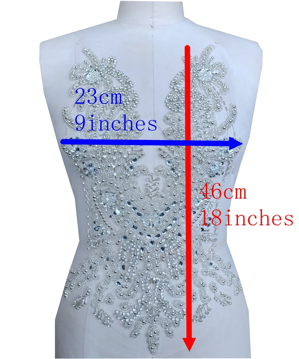 Custom Made Luxury Beading Shiny Crystal Profiling On Tulle Evening Dress Fabrics Deep V Neck Cocktail Dress Material