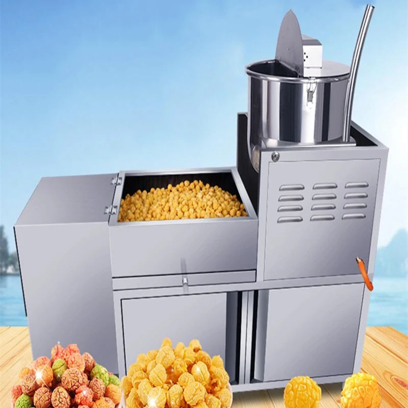 Popcorn Machine Fuel Electric Balloon Stall Commercial Automatic Medium-sized Gas Fully New Spherical All-in-one Large Capacity