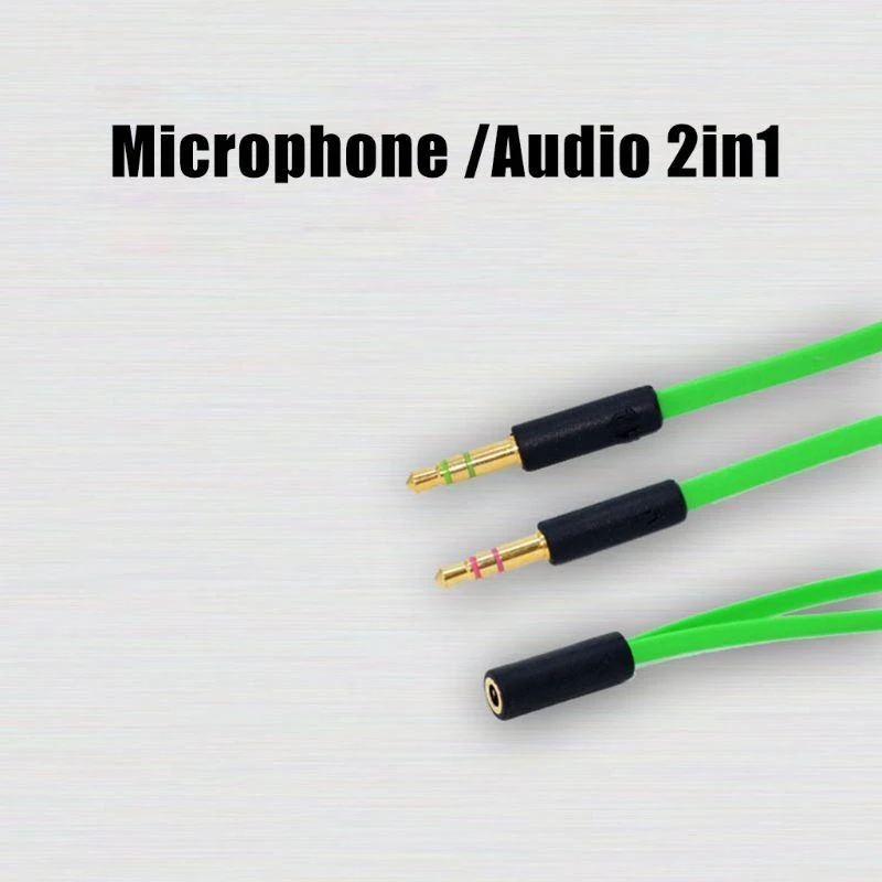Abnehmbares Kopfhörerkabel DIY Mikrofonkabel Verlängerungskabel für Computer E74A – Detail 1