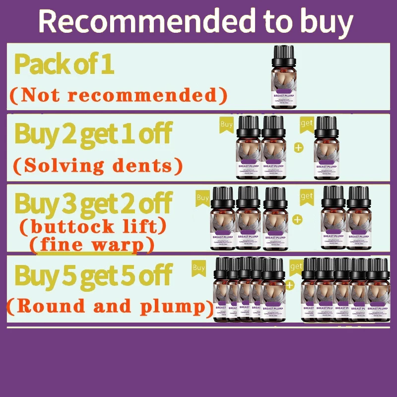 Best Up Size Bust Grape Seed Breast Enhancement Oil Breast Enlargement Promote Female Hormones Breast Lift Firming Massage