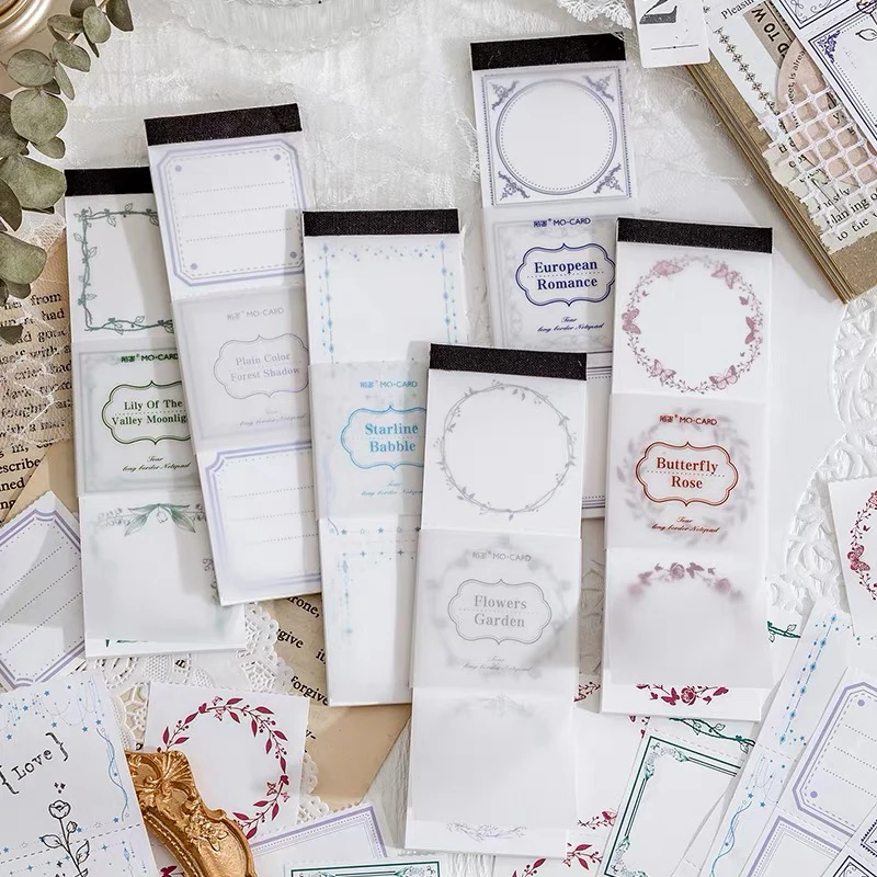 

30 шт./лот, блокноты, материал, бумага, длинная граница, мусорный журнал, бумага для скрапбукинга, ретро-фон, декоративная бумага