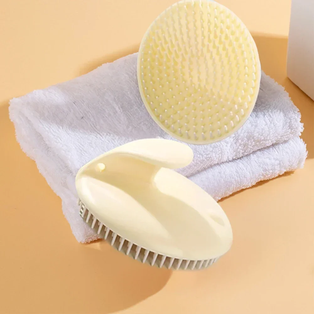 Silicone Shampoo Scalp Hair Massager Head Body Scalp Massage Brush Comb Hair Washing Comb Shower Brush Bath Spa Massage Brush