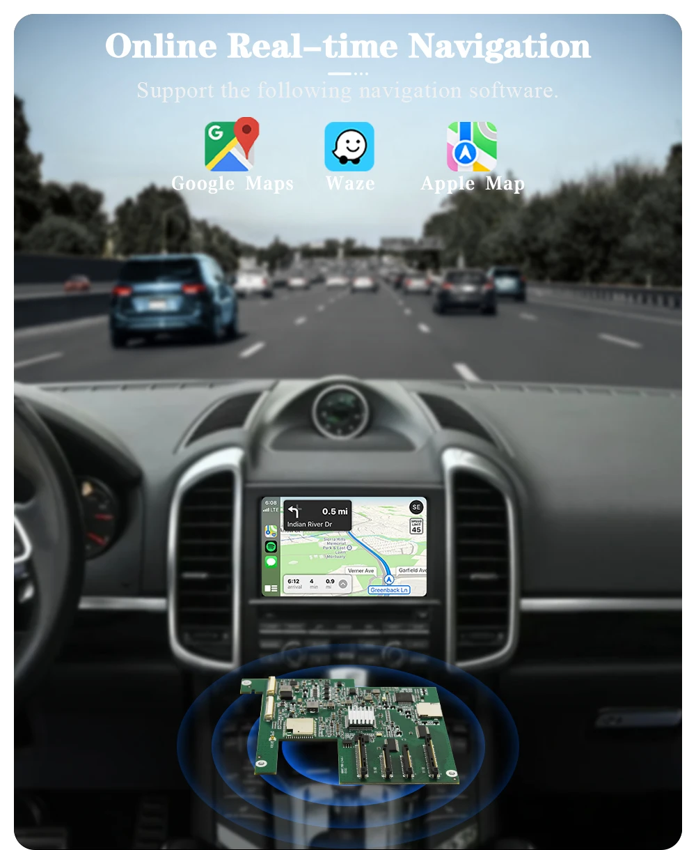 AUTOTOP Linux Wireless CarPlay Interface Box für Porsche PCM 3.1 2011-2016 Panamera Cayenne Cayman Macan Boxster (911 991 718) – Detail 11