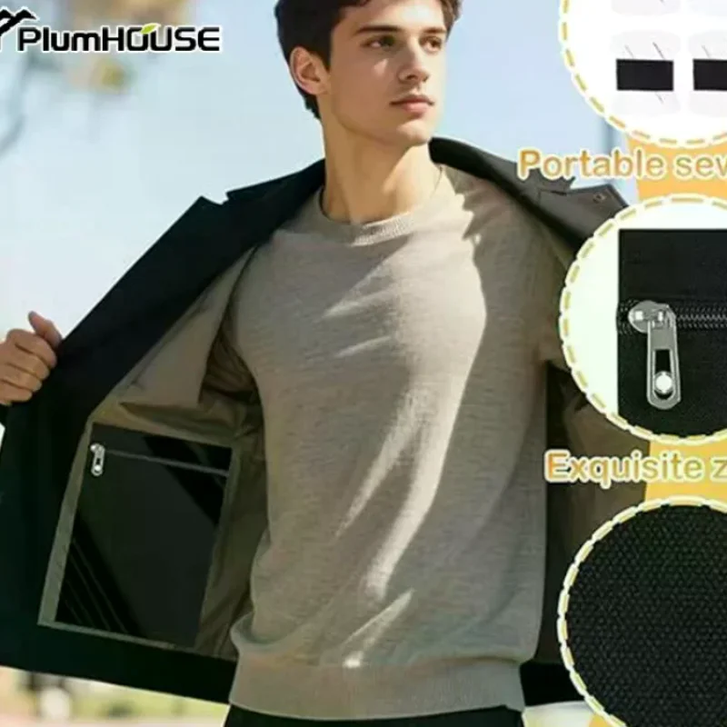 1Pcs Sew In Side Hidden Pocket With Zipper For Jackets Coats Sweatshirts Inside Security Pocket For Clothing