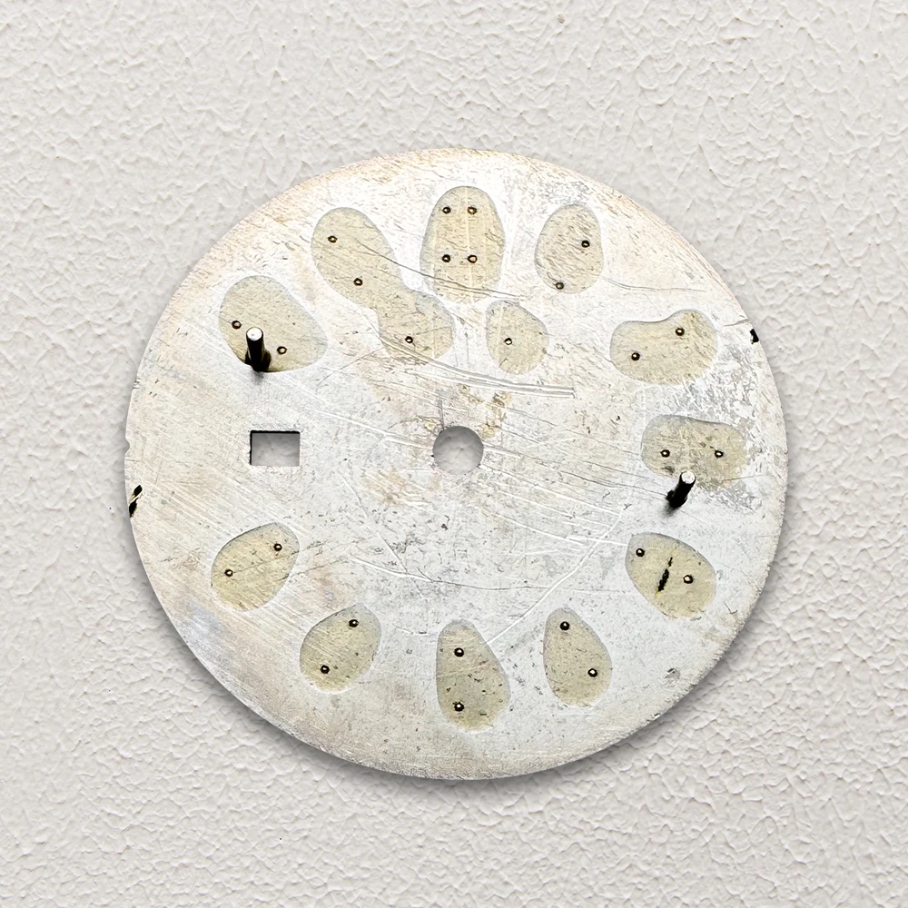 24.5mm S Logo Diamonds Dial Fit NH05 Japanese Automatic Movement Sunray Dial Watch Modification Accessories