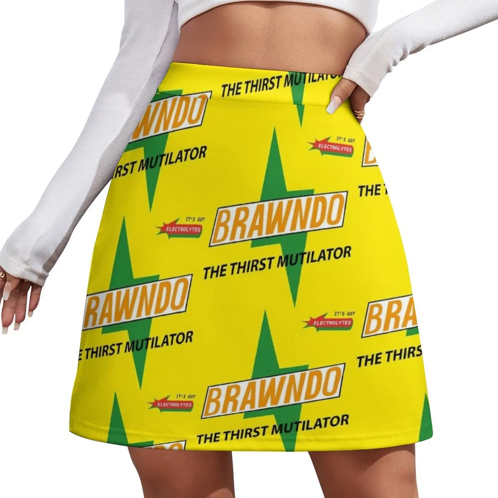 Brawndo - The Thirst Mutilator Mini Skirt korean luxury clothing Skirt shorts Mini Skirt