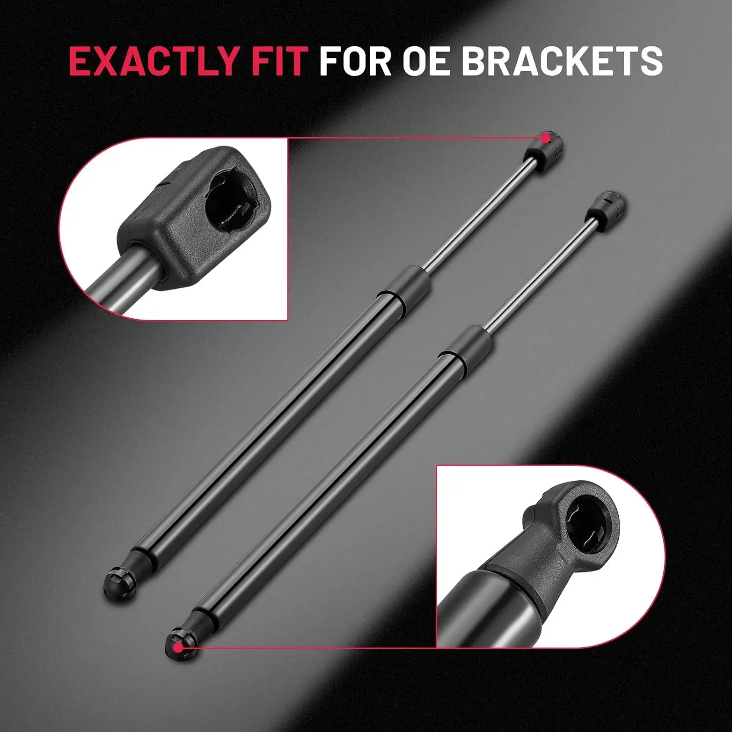 دعامات غطاء محرك السيارة 6678 20 بوصة 190N لسيارة جيب رانجلر/JK 2011-2018 (2 قطعة)