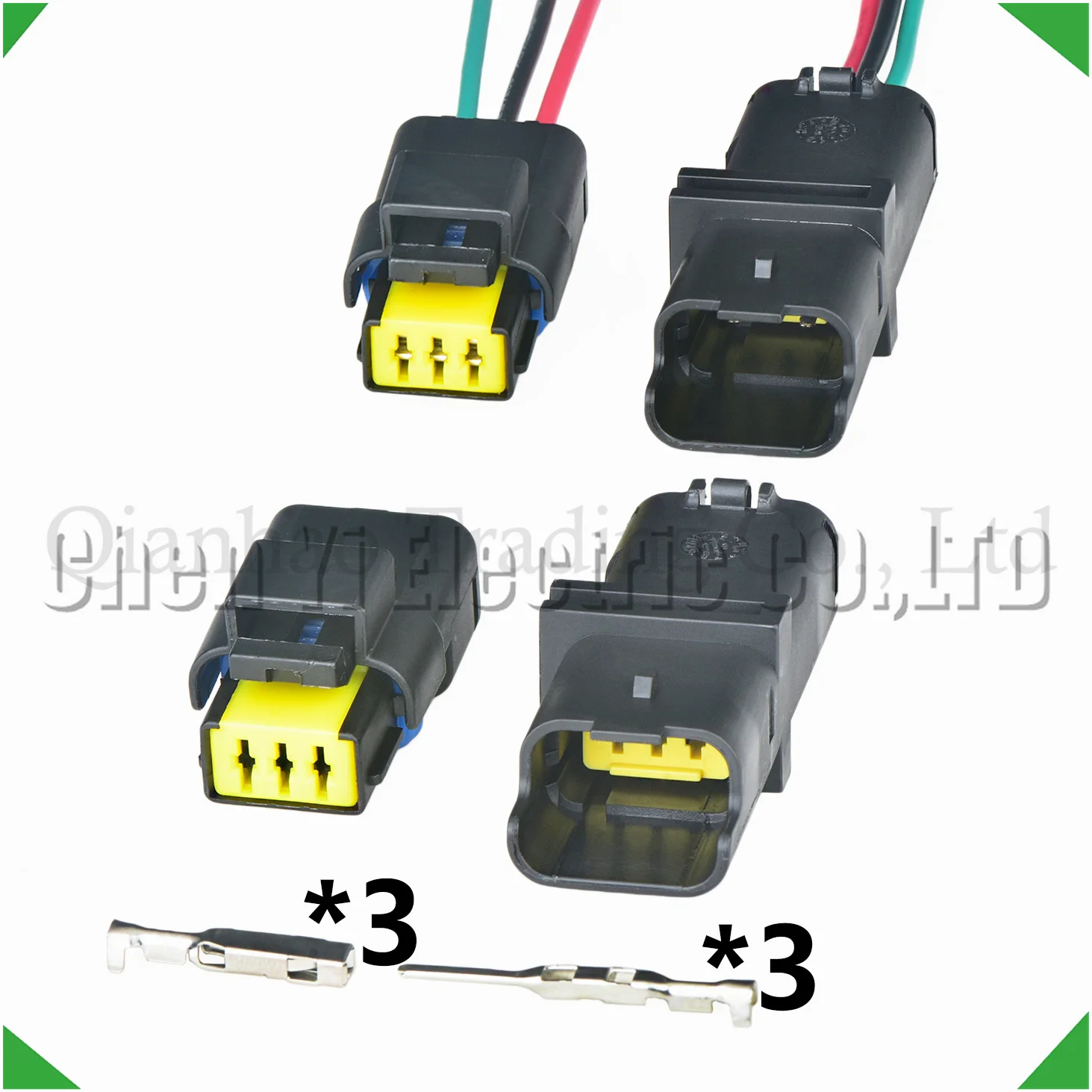 3 Pin Automobile waterproof connector sensor wire harness Plug 211PC032S0049 211PL032S0049 211PC032S5049 211PC032S8049