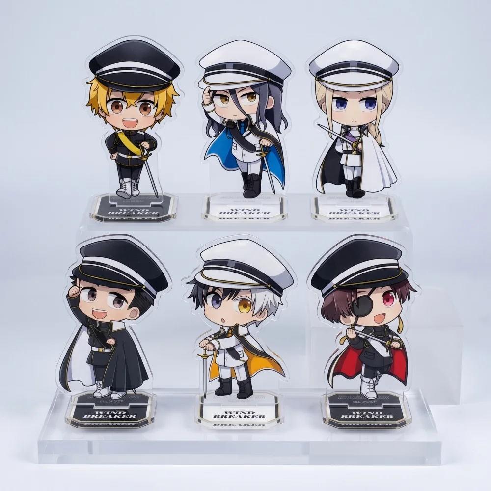 WIND BREAKER Acrylic Stand Umemiya Hajime Sakura Haruka Suo Hayato Military Uniform Figure Model Plate Keychain Desk Decor Toy