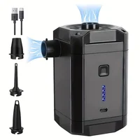 Bomba de aire portátil de 5200MAH, colchón de aire para acampar al aire libre, piscina, anillo de natación, sofá inflable, bomba de aire para el hogar