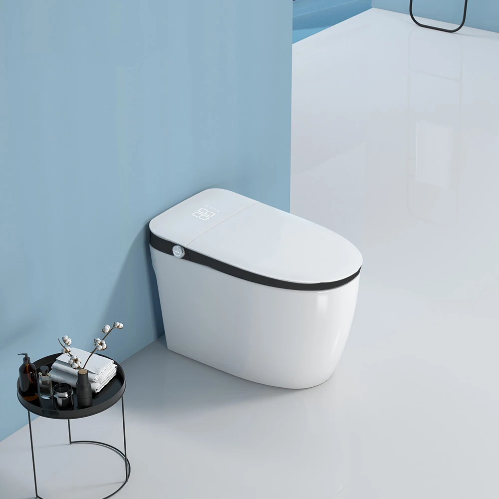 

Самый продаваемый современный унитаз с дистанционным управлением для ванной комнаты, биде, встроенный сифон, умный смыв для унитаза, умный унитаз с УФ-подсветкой