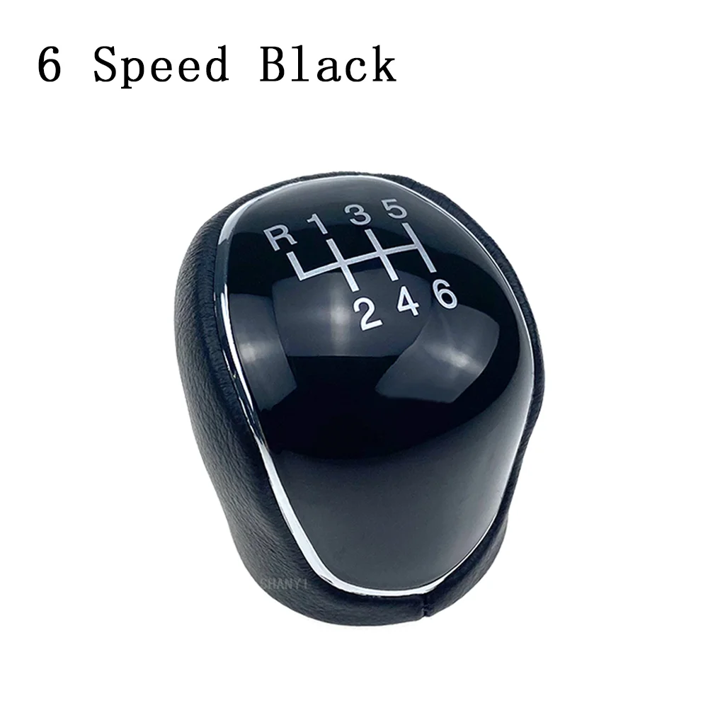 5/6 Speed Gear Shift Knob For Ford Mondeo 4 MK4 S-Max C-Max Kuga Galaxy Transit Tourneo Connect Focus Car Accessories Leather