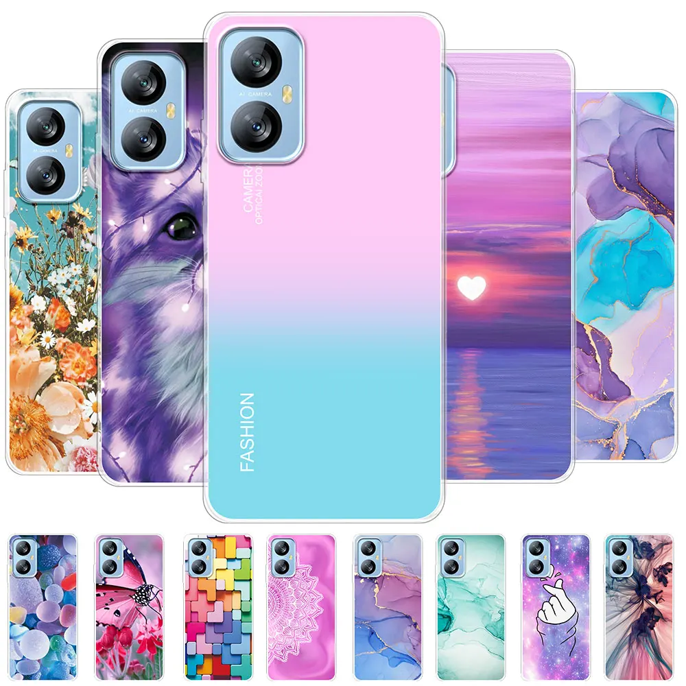 Para Blackview A52 Pro Funda transparente de silicona suave TPU Funda de teléfono para Blackview A52 Funda protectora transparente Coque en Blackview A55 Funda
