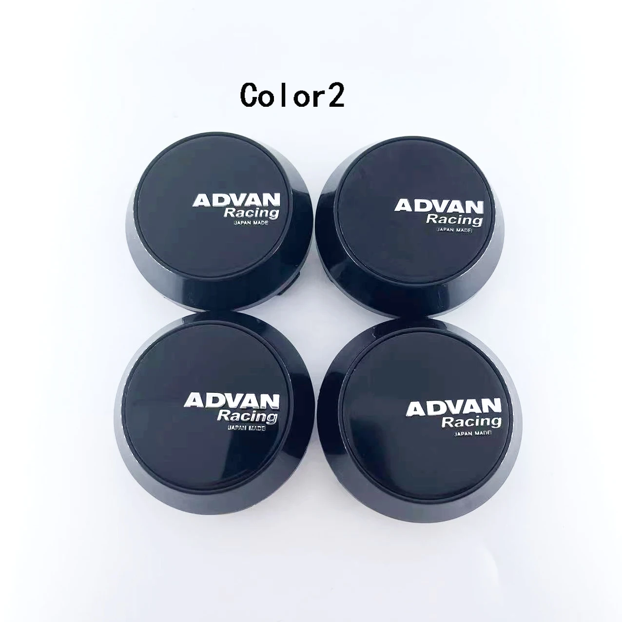 4PCS/lot 60MM Car Wheel Center Caps for  ADVAN Rcaing   Plain Aluminum Marker Unmarked Wheel Cover .