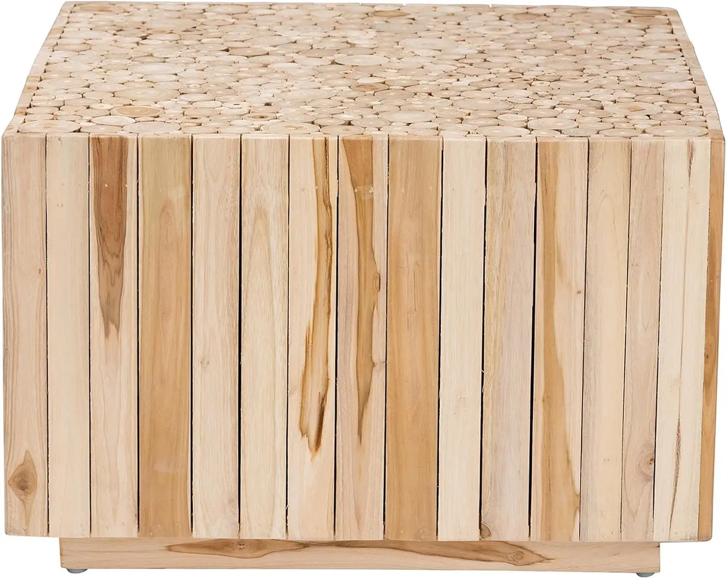 Mesa de centro Augusta de madera de teca natural