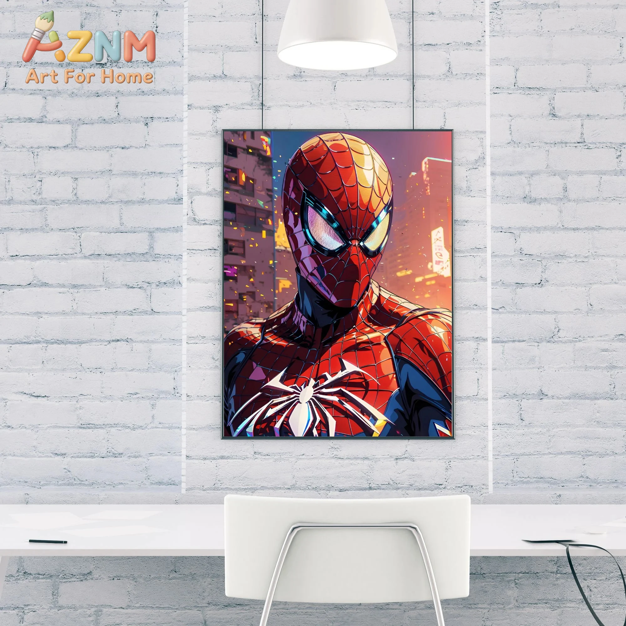 Spider-man Art Print, Superhero Wall Decor, Comic Book Poster - view 5