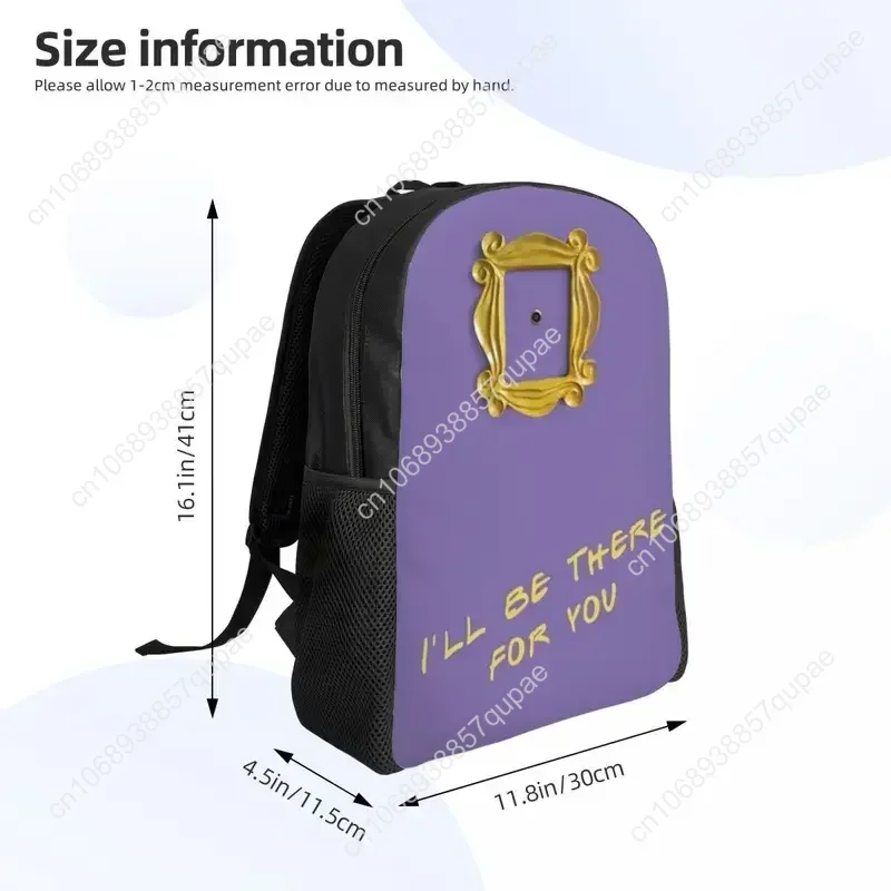 I'll Be There for You Travel Backpack Men Women School Computer Bookbag Friends TV Show College Student Daypack Bags