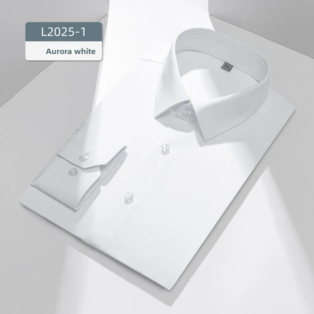 

Рубашка мужская с длинным рукавом Slim Fit Мужская деловая рубашка с длинным рукавом Однотонная деловая рубашка с длинным рукавом Формальная белая мужская рубашка