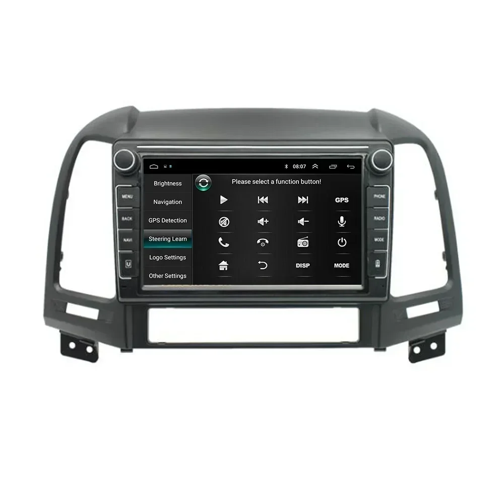 Car Radio Multimedia Player For Hyundai Santa Fe 2 2006-2012 Android Auto 2 Din Carplay Stereo GPS DVD Head Unit Camera