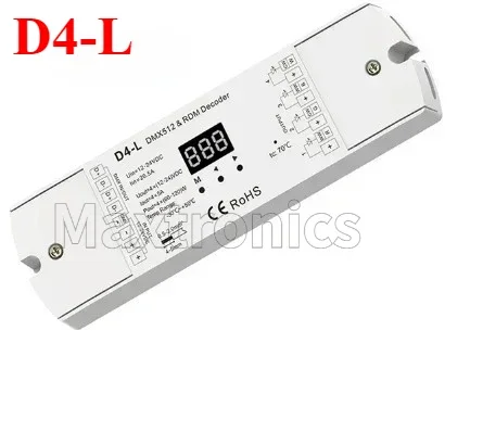 D4 D4-L D4-E D4-P D4-XE DC12-48V Skydance DMX-decoder Numerieke RGBW / enkele kleur / RGB Led-paneel Din Rail / meerdere dimmers Decoder