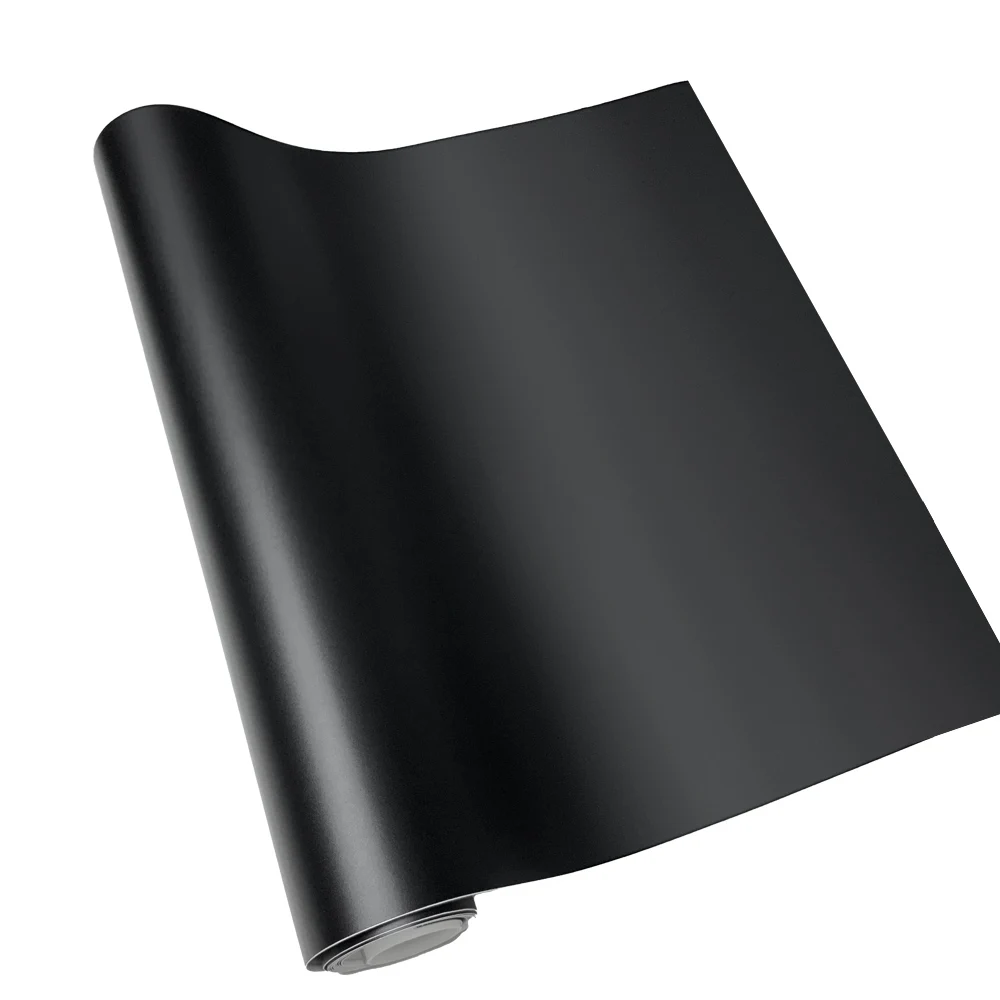PVC-Auto-Vinylfolie, wasserdicht, mattschwarz, Satin-Aufkleber, dekorative Folie für Zuhause, LKW, Motorrad, Laptop, Autozubehör