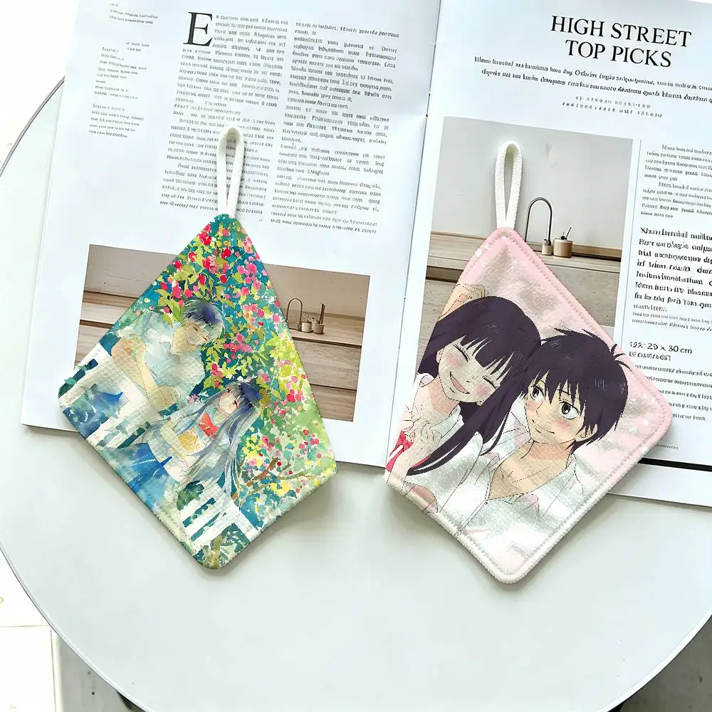 Kimi Ni Todoke Hanging Bohemian Reusable Hanging Kitchen Towel, Polyester Cotton Soft Fabric for Office Home Daily Life