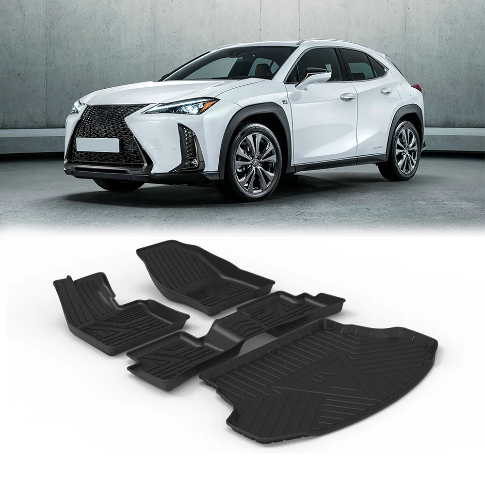 

TPE Car Floor Mat Trunk Mat for Lexus UX 2019 2020 Waterproof Protective Rubber Car Pad Liner Auto Interior Accessories