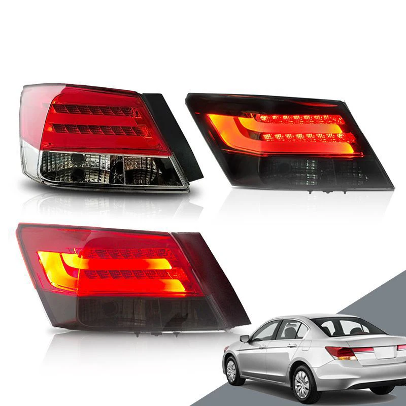 

Car Dynamic Turn Signal Taillight Assembly For Honda Accord 2008-2013 LED Rear Fog Brake Tail Light Auto Accessories Lamp