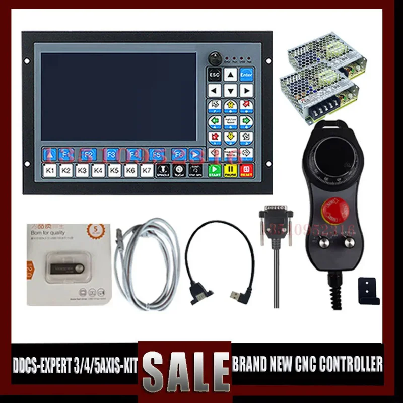 Ddcs-Expert Cnc Controller Kit Offline 3/4/5 1Mhz G Code Supports Automatic Tool Change/Atc 6 Axis Emergency Stop Mpg 75W