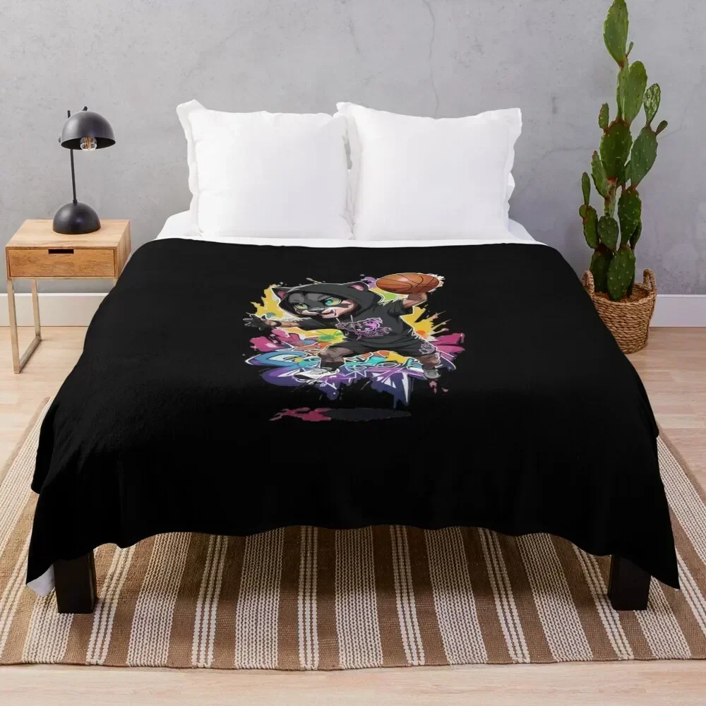 

Street BasketBall Player Throw Blanket Kid'S Luxury Summer Beddings Flannels Blankets