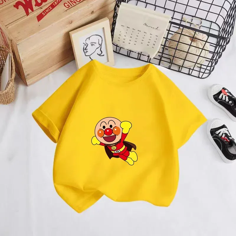 2024 summer new children's T-shirt Cartoon printed baby boy/girl cartoon short sleeve T-shirt children's top