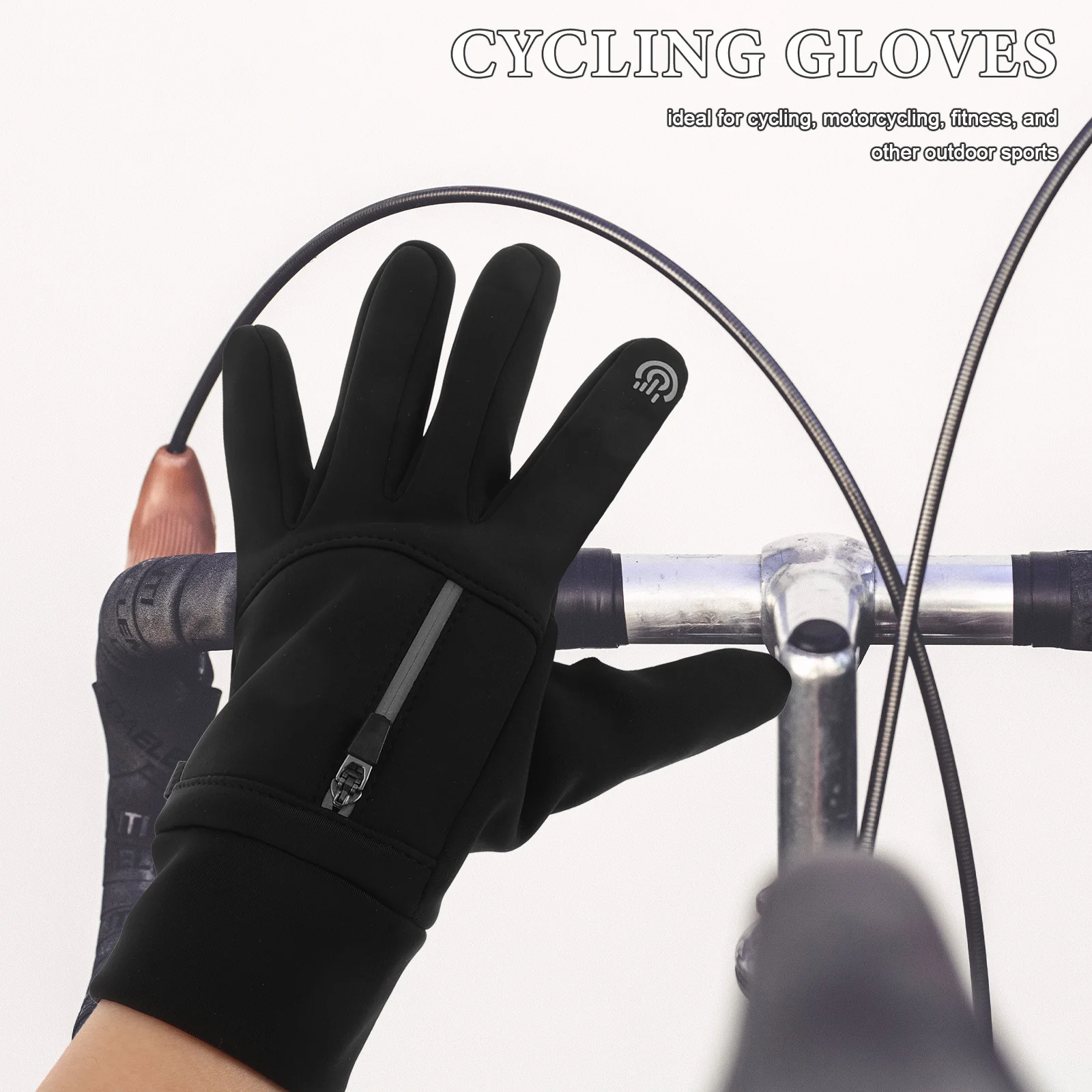 Winter Cycling Gloves Men Women Waterproof Windproof Thermal Touch Screen Warm Gloves for Driving Sports