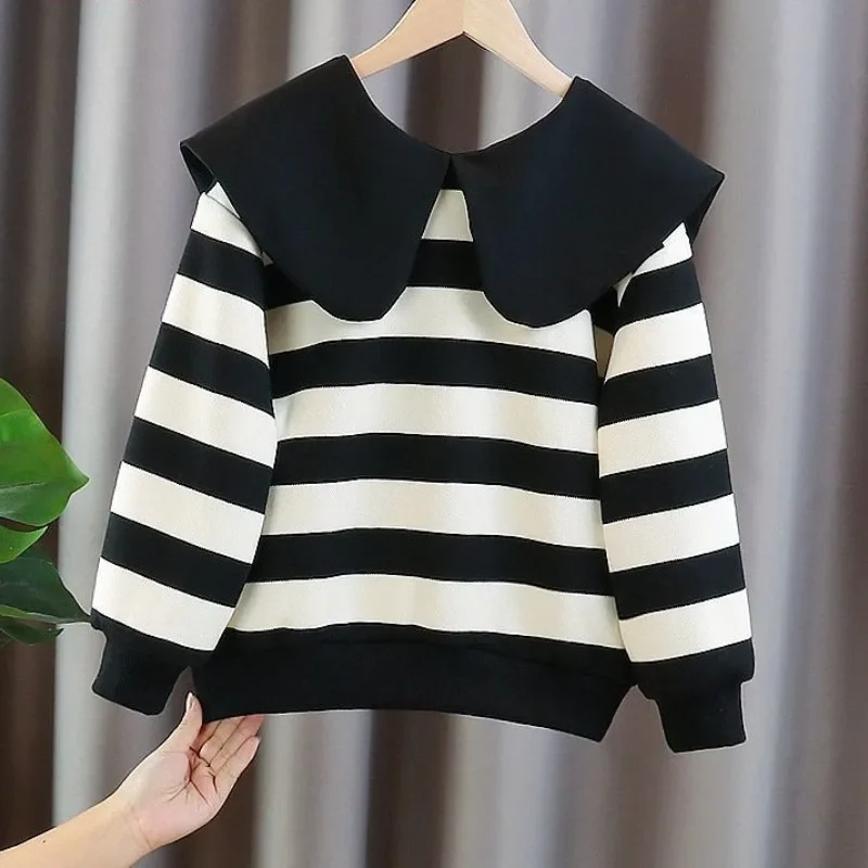 

Детский осенне-зимний новый модный свитер с круглым вырезом и длинным рукавом Повседневная универсальная удобная детская одежда топы