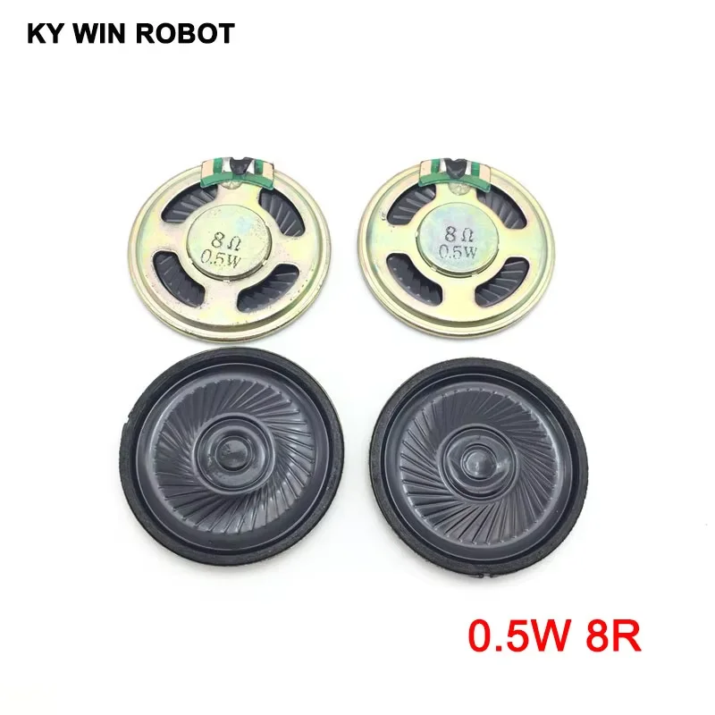 2pcs/lot New Ultra-thin speaker 8 ohms 0.5 watt 0.5W 8R speaker Diameter 40MM 4CM thickness 5MM