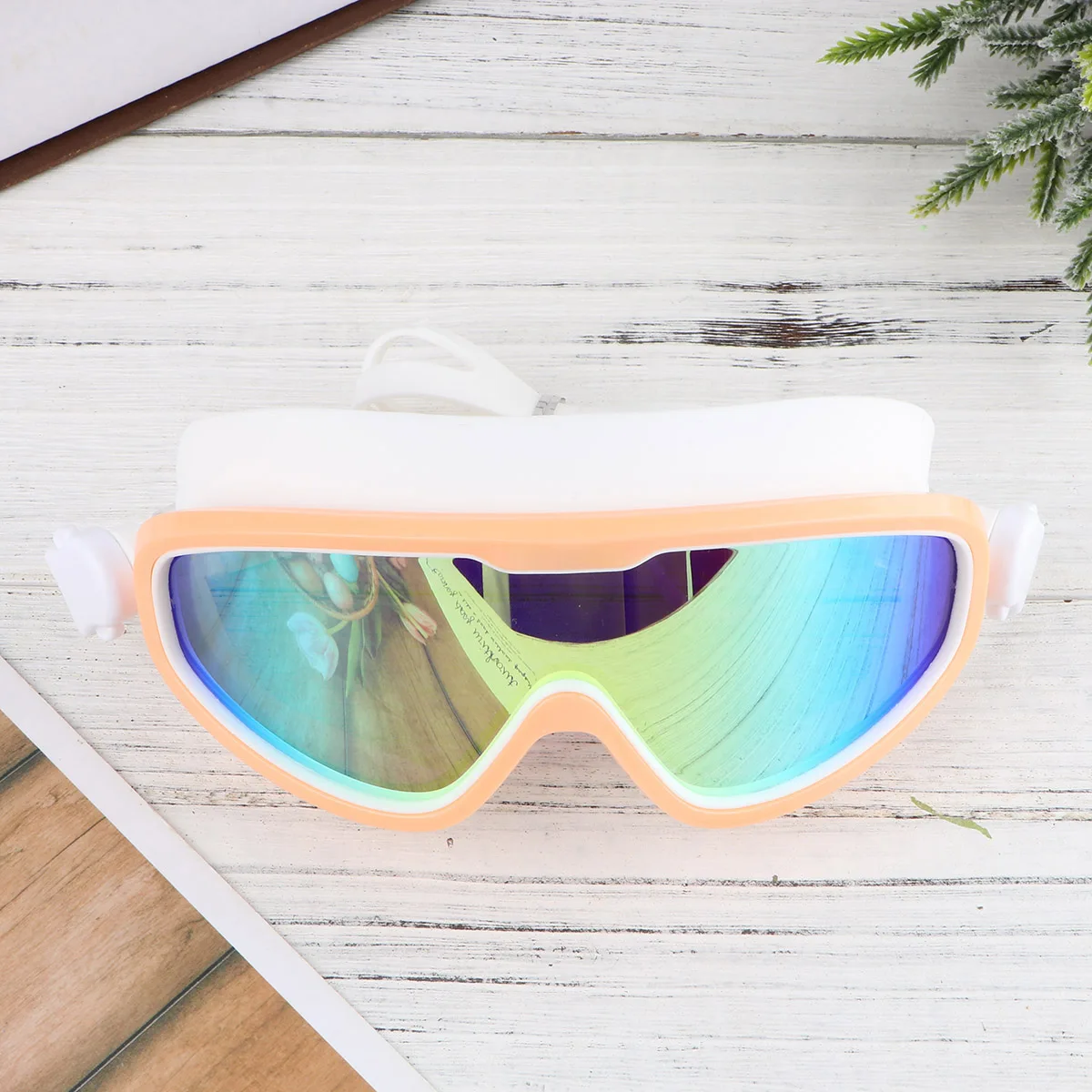 Gafas de natación impermeables, Protector ocular antiniebla para buceo, sello grueso, ajuste a presión, Unisex, rosa, para uso en piscina y exteriores