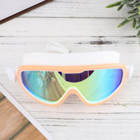 Waterproof Swimming Goggles Anti-Fog Diving Eye Protector Thickened Seal Snap Fit Unisex Pink For Pool Outdoor Use