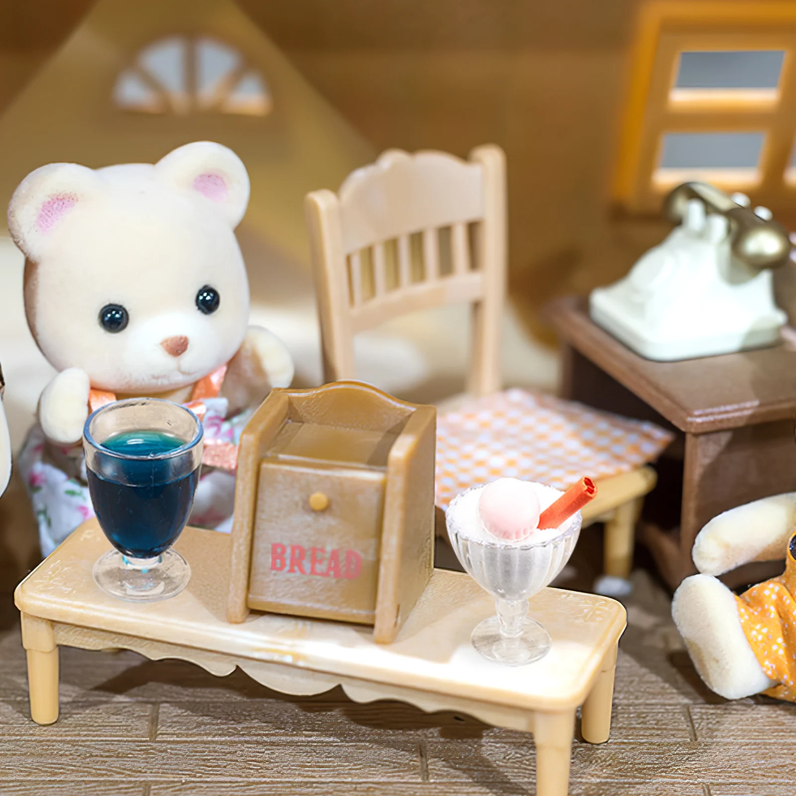 12Pcs DIY Mini Dollhouse Cups Clear Miniature Glasses Tiny Dessert Cups Pretend Kitchen Props Dollhouse Accessories