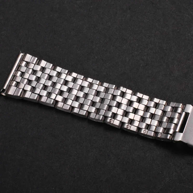 Stainless Steel Watch Band Universal Strap Folding Safety Buckle for Women Bracelet Strap18mm 20mm 22mm Watch Belt Accessories