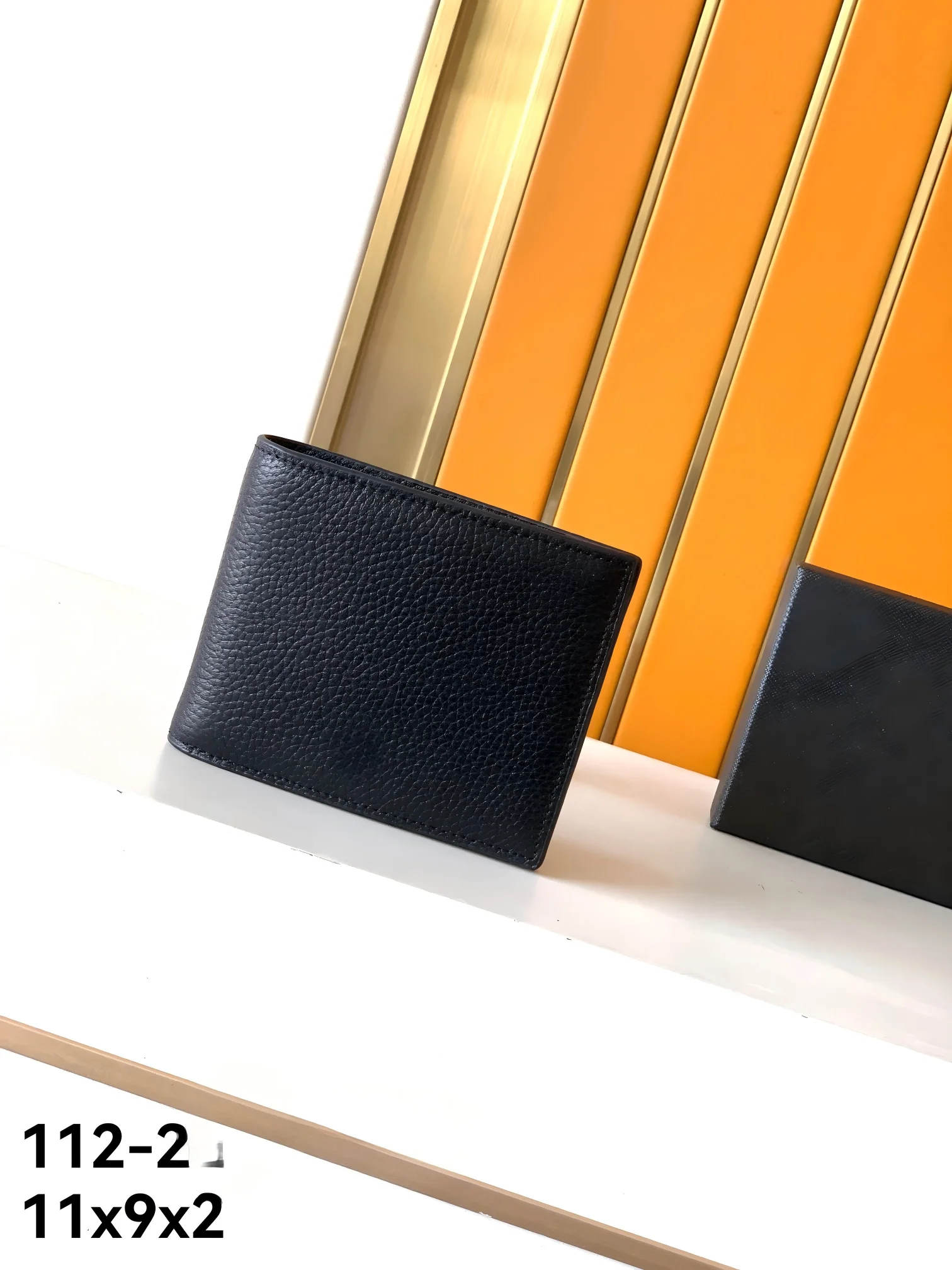 

Мужской минималистичный кожаный кошелек, короткий тонкий кошелек-бифолд, тонкий кошелек для карт из натуральной кожи высшего качества