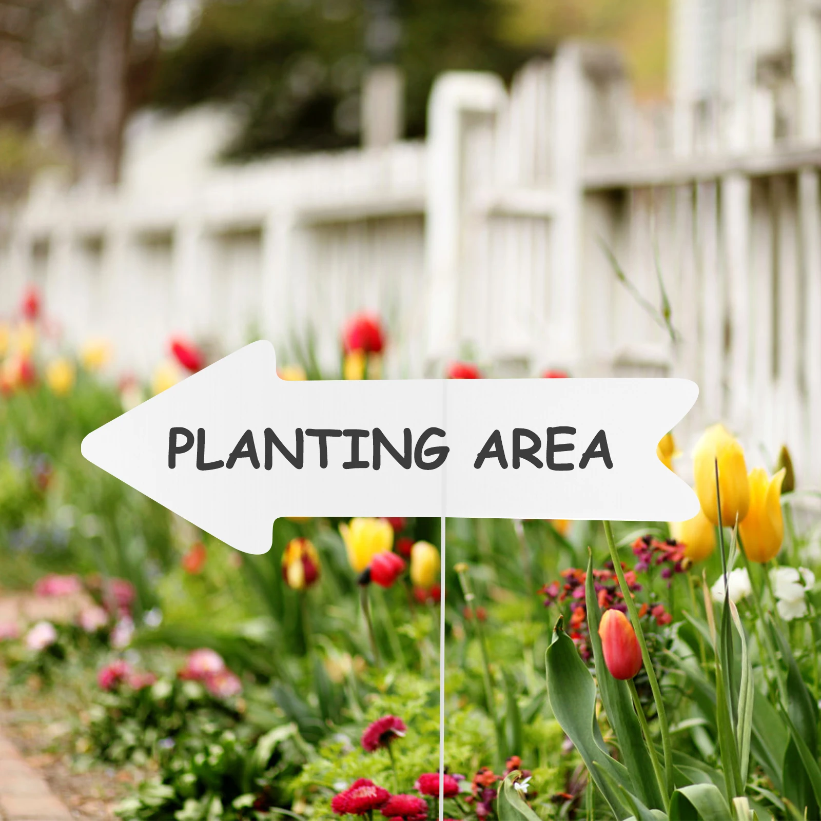 

5Pcs Plastic Blank Yard Signs Sturdy Lawn Stakes DIY Writable Garden Outdoor Signage Yard Sign Wedding Sign DIY Blank Signs