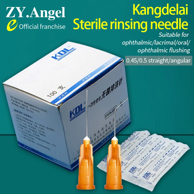 Condolet disposable sterile irrigation needle Ophthalmology lacrimal duct dental irrigation needle Flat head angle needle