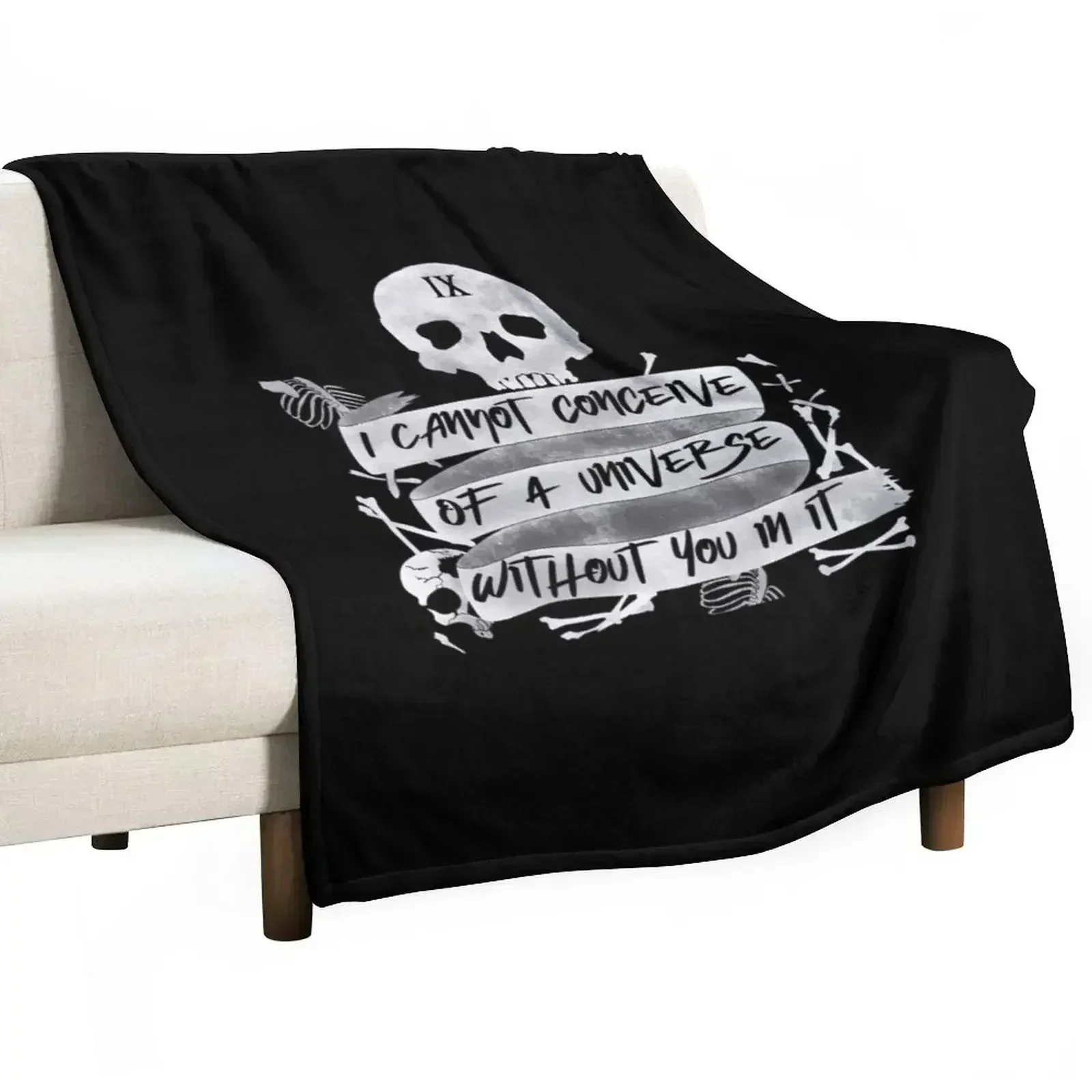 Without You In It (white) Throw Blanket Cozy Napping Blanket Gift for Mom Dad