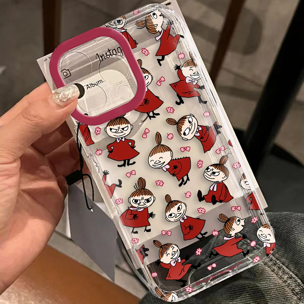 Phone Case For Cartoon Cute-M-moomins-i iPhone 17 16 16e 15 14 13 12 11 Mini Pro Max X XR XSMax 7 8 Air Plus Transparent Cover - náhled 5