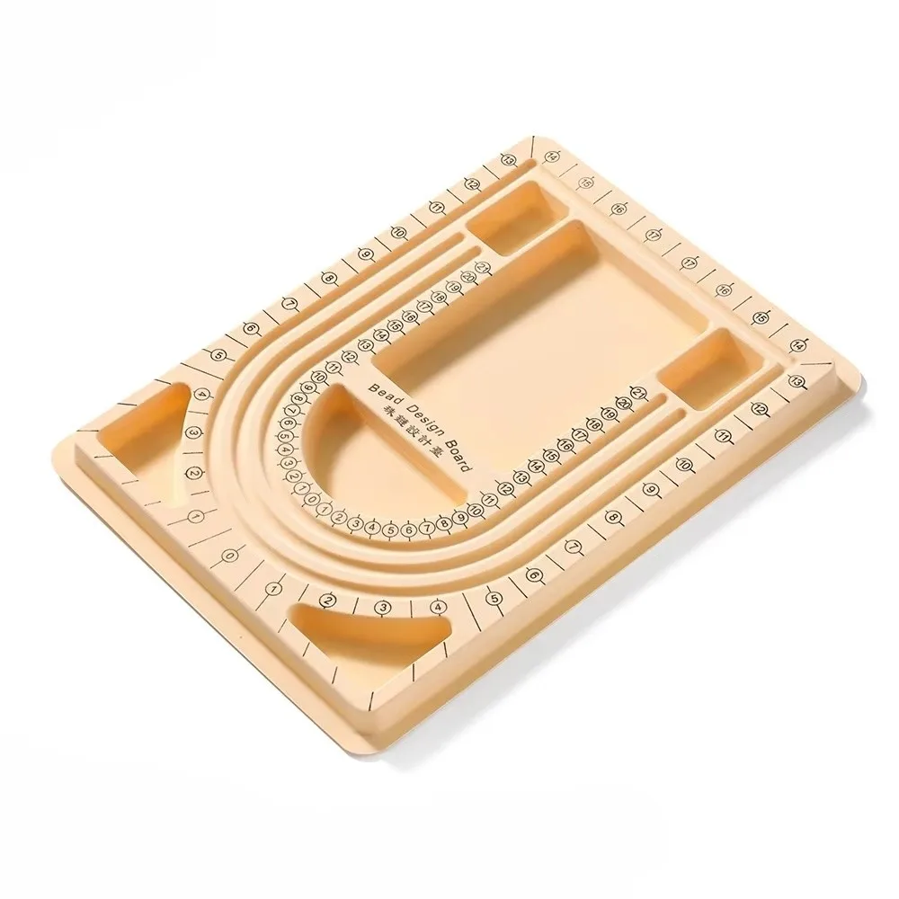 Durable Colorful Beading Board Flockeda Convenient Bracelet Necklace Tray DIY Jewelry Making Measuring Tools
